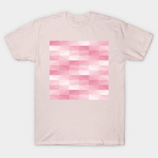 Messy pink arrows tiles background T-Shirt